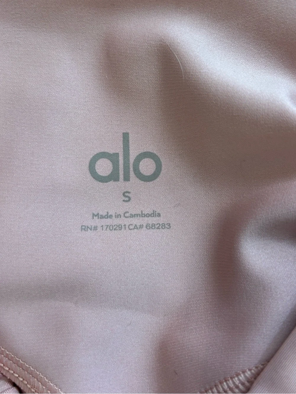 ALO Yoga Airlift High Waist 7/8 Fine Line Legging in Vintage Pink Size S. NWT